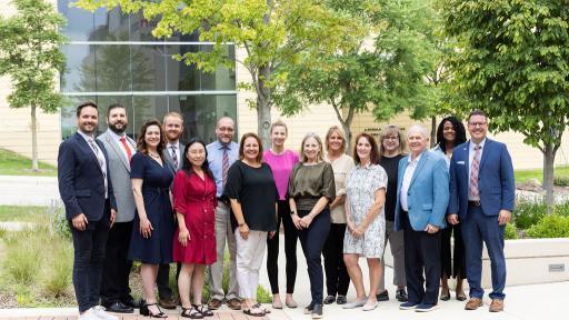 The institutional advancement staff at North Central College.